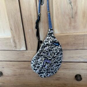 Stylish Black and White Sling Bag